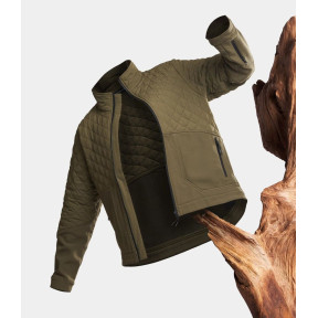 STORM Softshell-Jacke mit zwei Materialien UNDERCOVER Khaki - GK