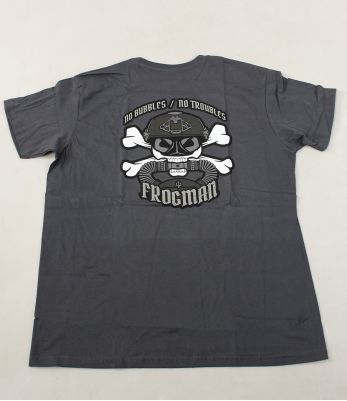 T-shirt Frogman no bubble / no troubles gris - Flashbang
