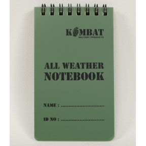 Carnet de note waterproof A6 - Kombat Tactical