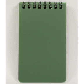 Carnet Tout-terrain Modestone 100 Pages 76x130 Mm - Vert Olive, Style Militaire