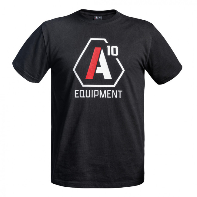 T-Shirt Strong A10 schwarz mit weißen / roten Logos - A10 Equipment