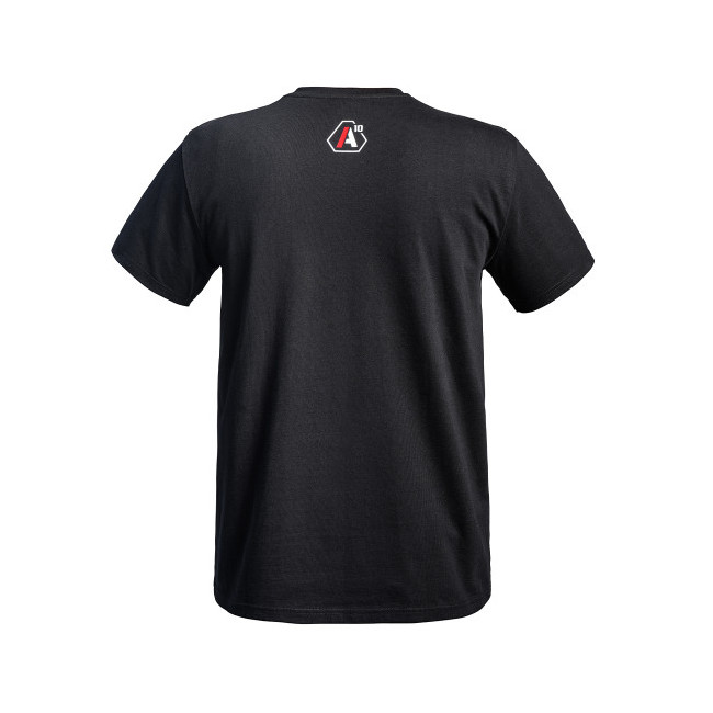 T-shirt Strong A10 noir logos blanc / rouge - A10 Equipment