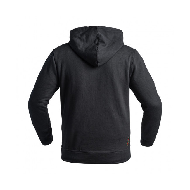 Bluza z kapturem A10 czarna logo oliwkowe / czerwone - A10 Equipment