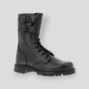 Leather combat boots