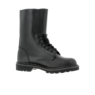Leather combat boots